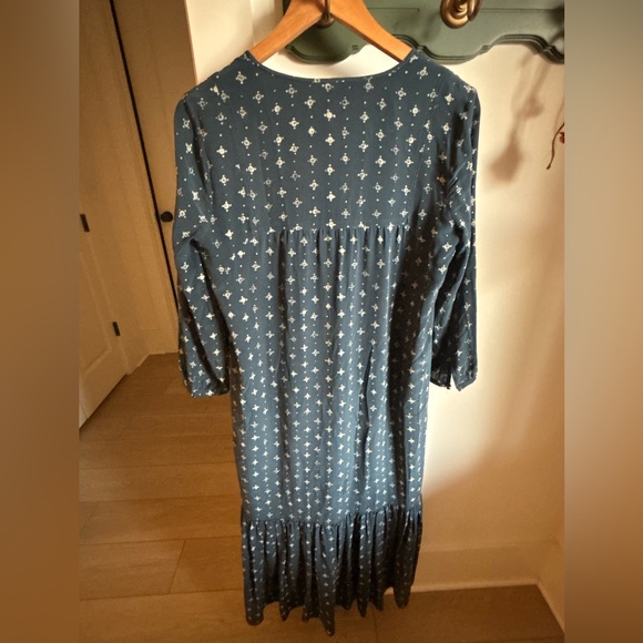 MADEWELL Silk Medallion Dot Maxi Dress - Picture 8 of 9